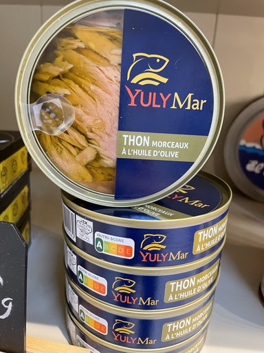 [031TMHOYUL160K] YULY MAR THON 1x160g MORCEAUX HUILE OLIVE