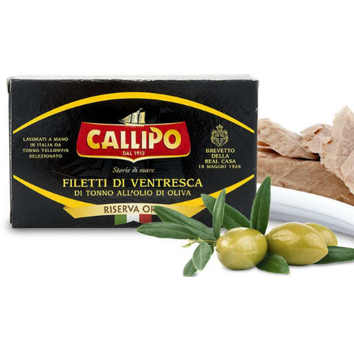[TS8KHO125] CALLIPO VENTRECHE 1x125g FILETS H.OLIVE