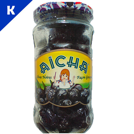 [OL2NOG37] AICHA OLIVES 1x200g FACON GRECE